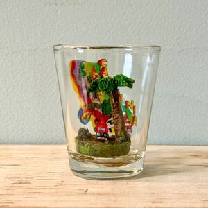 California Shot Glass Palm Tree Map | Souvenir Collectible Barware Novelty
